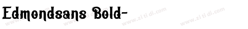 Edmondsans Bold字体转换